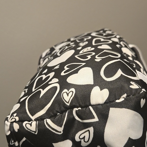 Brighton NWOT Black and White Heart Backpack - Picture 4 of 6
